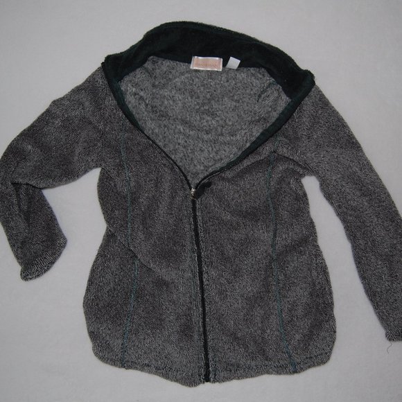 Stan Herman, Size SP, Terry Cloth, Zip Fleece Jacket, Teal Green - Picture 8 of 9